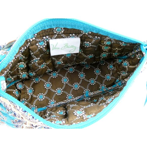 Vera Bradley Totally Turq Frannie Crossbody Purse - Picture 9 of 9